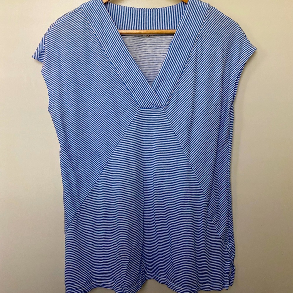 V-Neck Striped Shirt